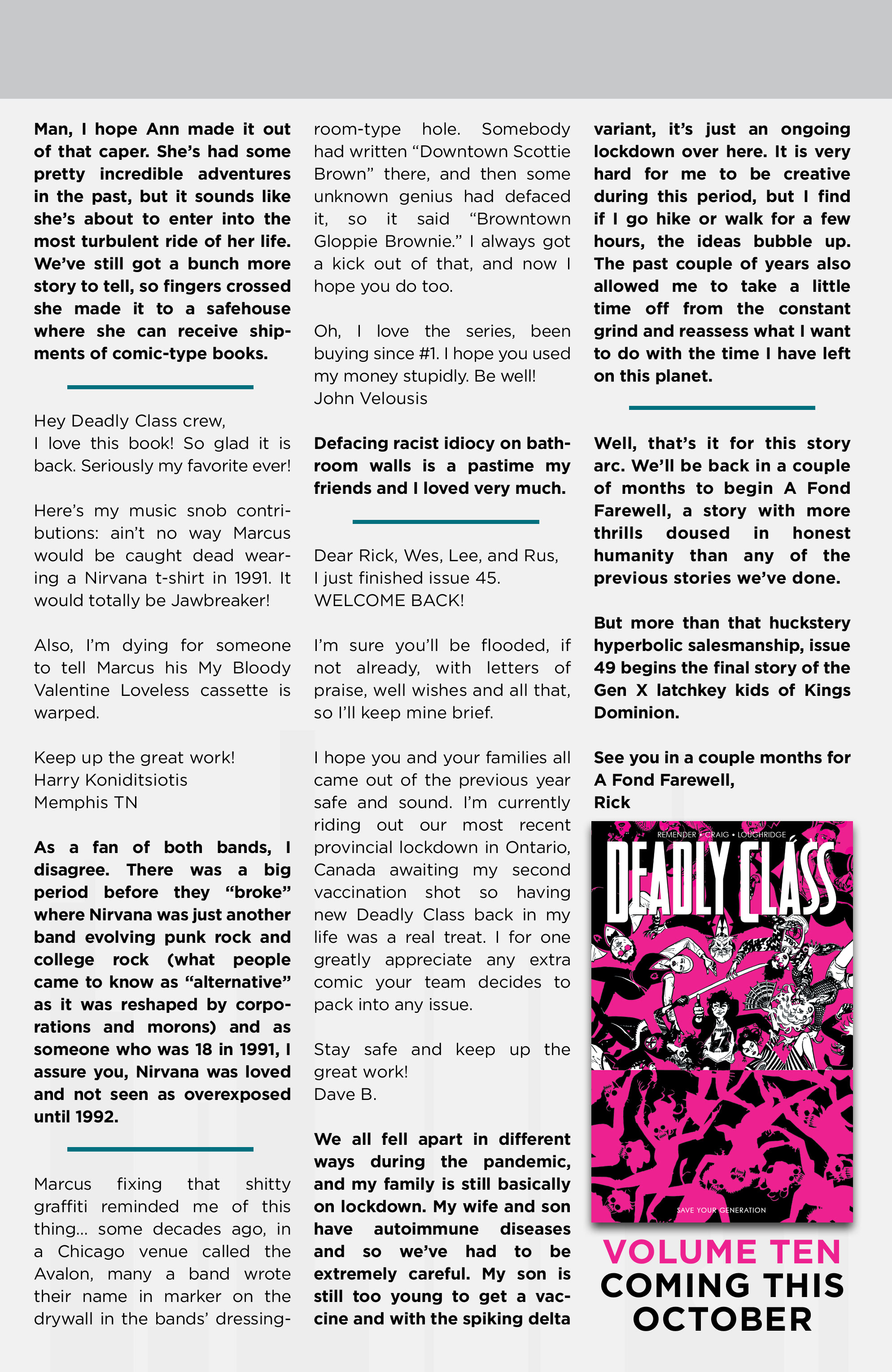 Read Deadly Class (2014-) Manga Online