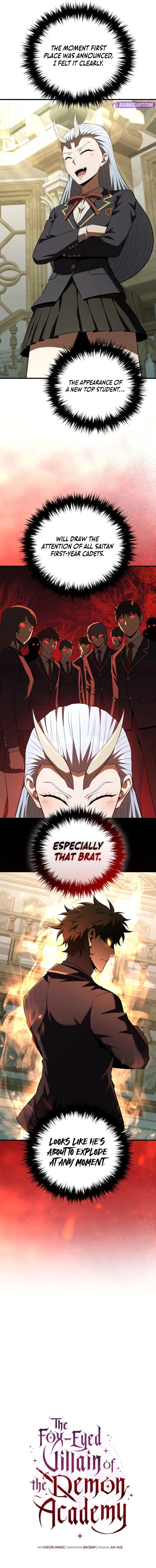 Read the fox-eyed villain of the demon academy Manga Online